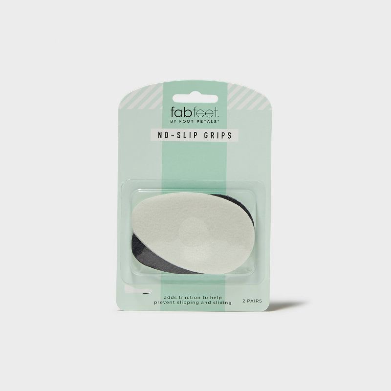 slide 1 of 6, Fab Feet Women's by Foot Petals No-Slip Treads Shoe Pads Black/White - 2 pairs, 1 ct