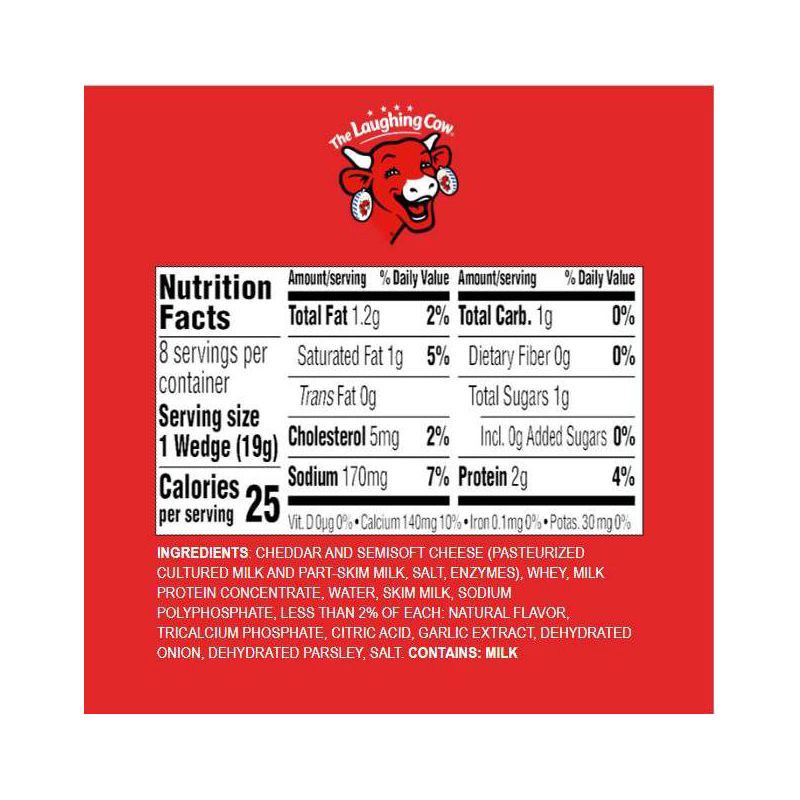slide 6 of 10, The Laughing Cow Garlic & Herb Spreadable Cheese - 5.4oz/8ct, 5.4 oz, 8 ct