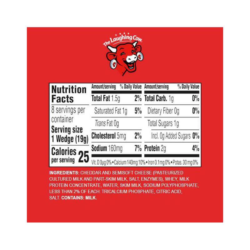 slide 9 of 9, The Laughing Cow Spreadable Light Swiss Cheese Wedges - 5.4oz/8ct, 5.4 oz, 8 ct