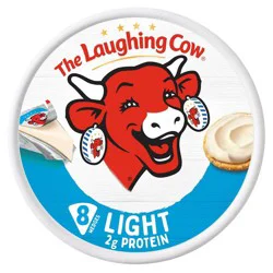 The Laughing Cow Spreadable Light Swiss Cheese Wedges - 5.4oz/8ct: No Artificial Colors, No Preservatives, No Artificial Flavors