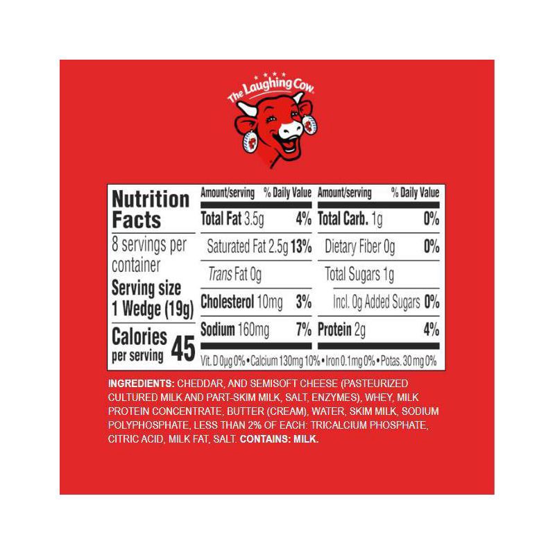 slide 9 of 9, The Laughing Cow Original Creamy Swiss Spreadable Cheese Wedges - 5.4oz/8ct, 5.4 oz, 8 ct