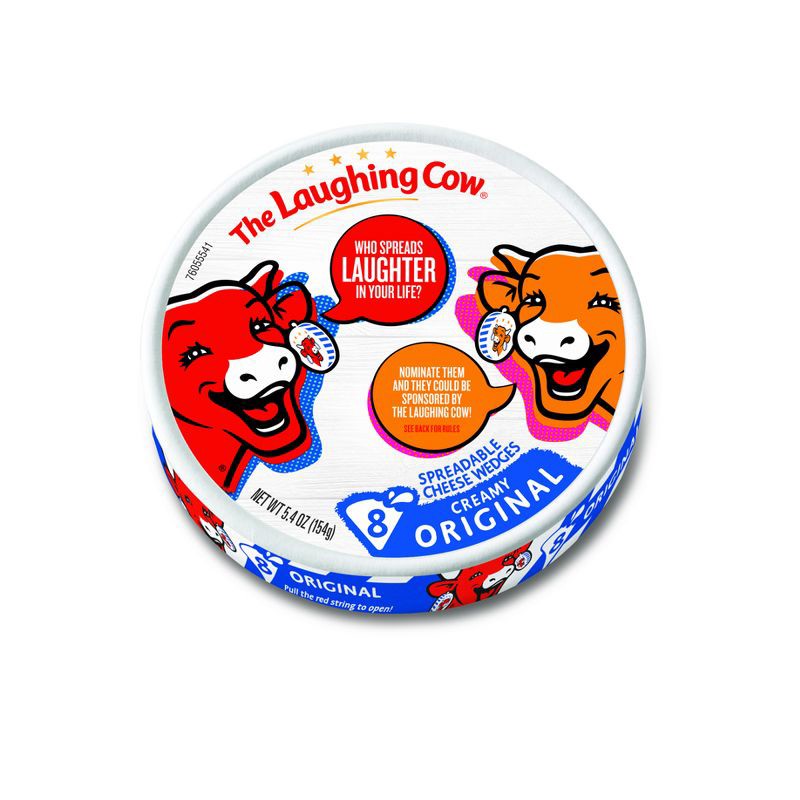 slide 1 of 7, The Laughing Cow Original Creamy Swiss Spreadable Cheese Wedges - 5.4oz/8ct, 5.4 oz, 8 ct
