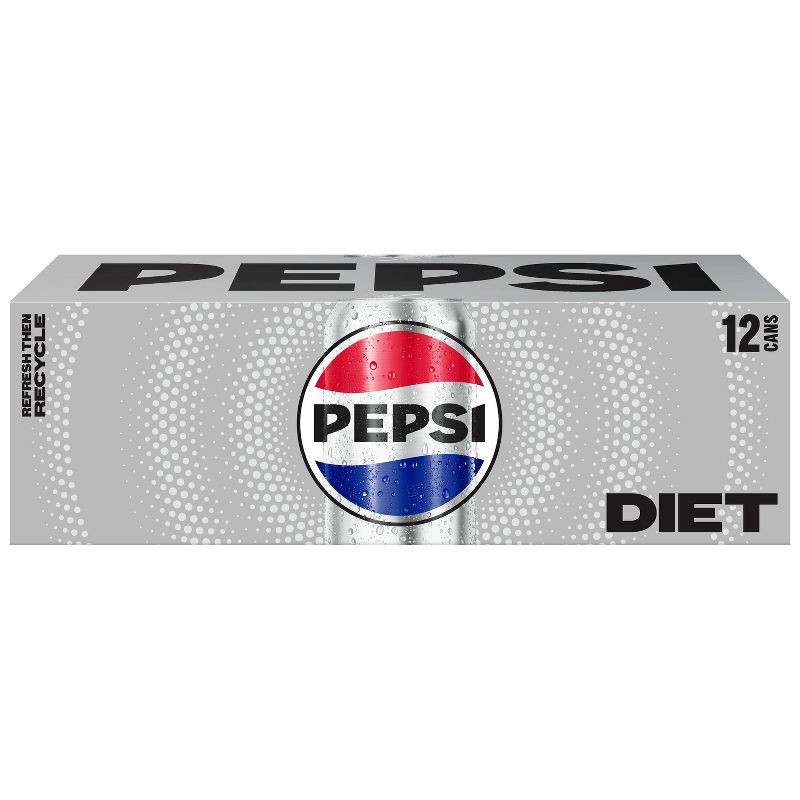 slide 4 of 7, Diet Pepsi Cola Soda - 12pk/12 fl oz Cans, 12 ct; 12 fl oz