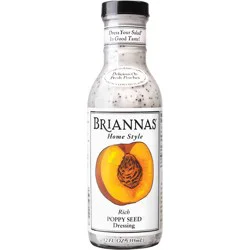 Briannas Home Style Rich Poppy Seed Salad Dressing - 12 fl oz
