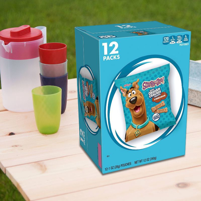 slide 4 of 9, Kellogg's Snacks Kellogg Scooby-Doo! Cinnamon Baked Graham Cracker Sticks - 12oz/12ct, 12 ct; 12 oz