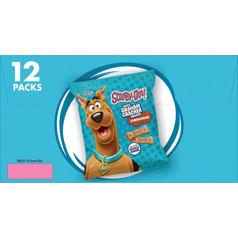 slide 9 of 9, Kellogg's Snacks Kellogg Scooby-Doo! Cinnamon Baked Graham Cracker Sticks - 12oz/12ct, 12 ct; 12 oz