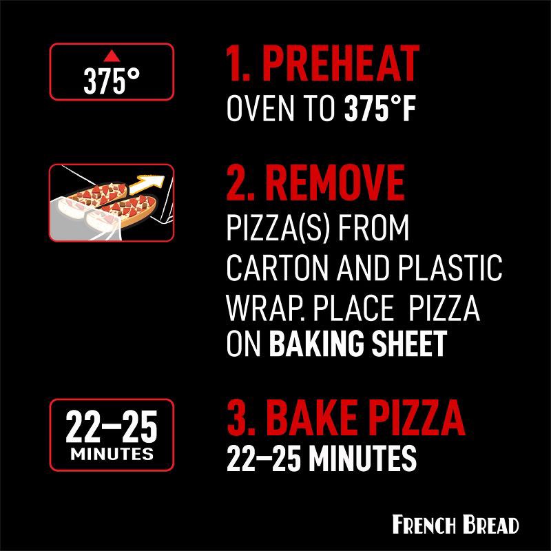 slide 6 of 9, Red Baron Three Meat French Bread Personal Frozen Pizza - 11oz, 11 oz