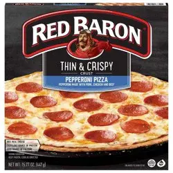 Red Baron Frozen Pizza Thin & Crispy Pepperoni - 15.77oz