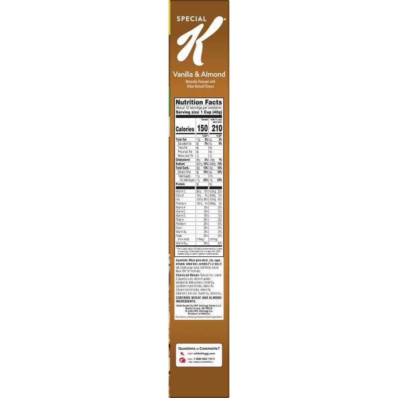 slide 7 of 10, Kellogg's Special K Vanilla Almond Cereal - 17oz, 17 oz