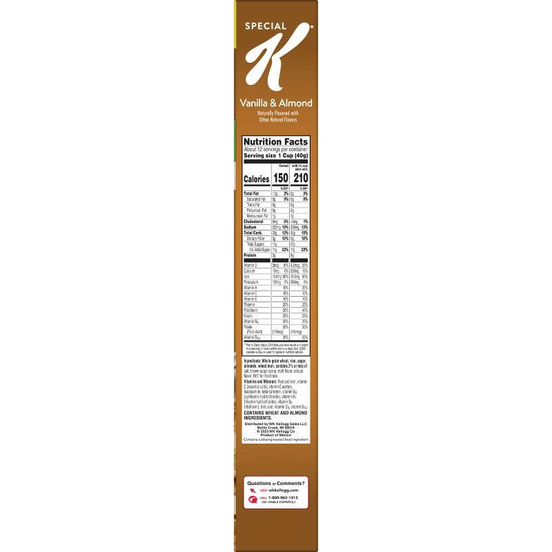 slide 9 of 11, Kellogg's Special K Vanilla Almond Cereal - 17oz, 17 oz
