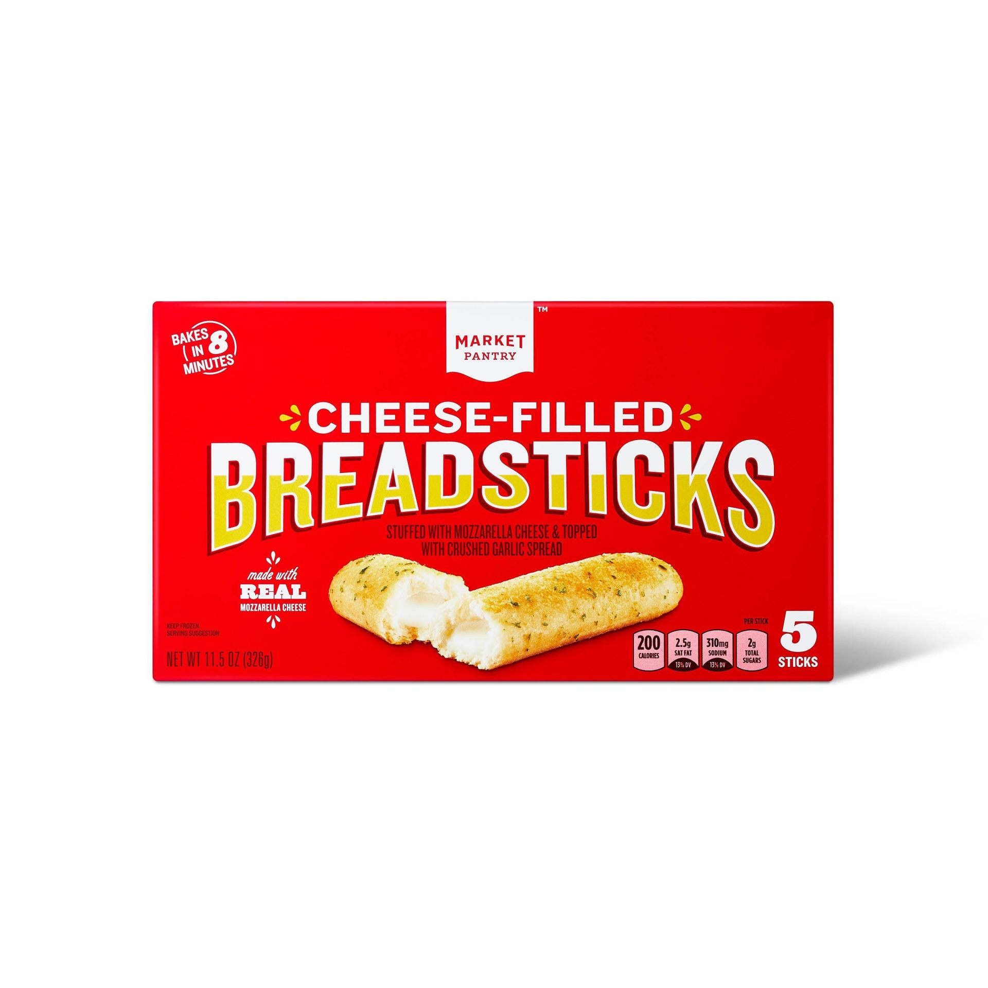 Cheese Filled Frozen Breadsticks 12oz Market Pantry 12 oz Shipt