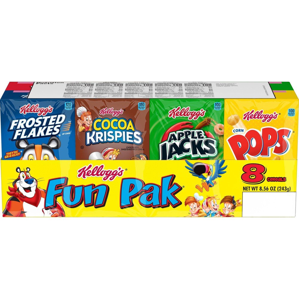 Kellogg's Fun Pak Variety Pack Cold Breakfast Cereal 8.56 oz | Shipt