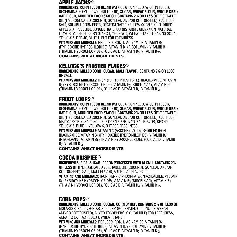 slide 12 of 13, Kellogg's Fun Pack Variety Breakfast Cereal - 8.56oz/8ct, 8.56 oz, 8 ct