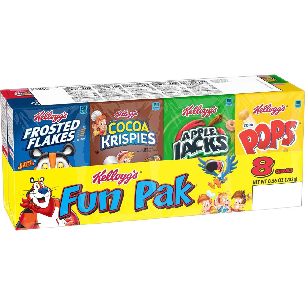 Kellogg's Fun Pak Variety Pack Cold Breakfast Cereal 8.56 oz | Shipt