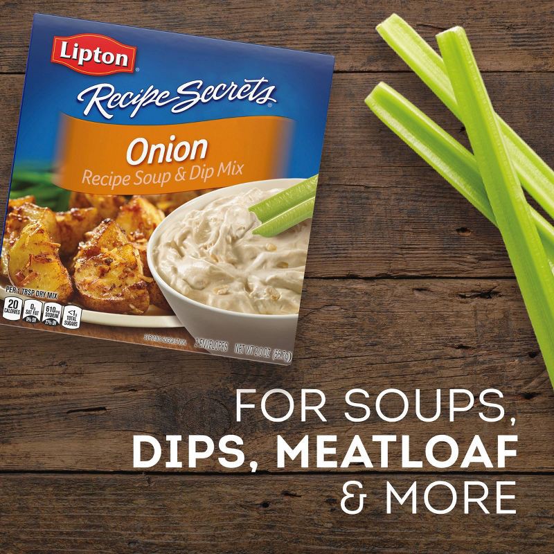 slide 6 of 6, Lipton Mixes Lipton Recipe Secrets Onion Soup & Dip Mix - 2oz/2pk, 2 ct; 2 oz