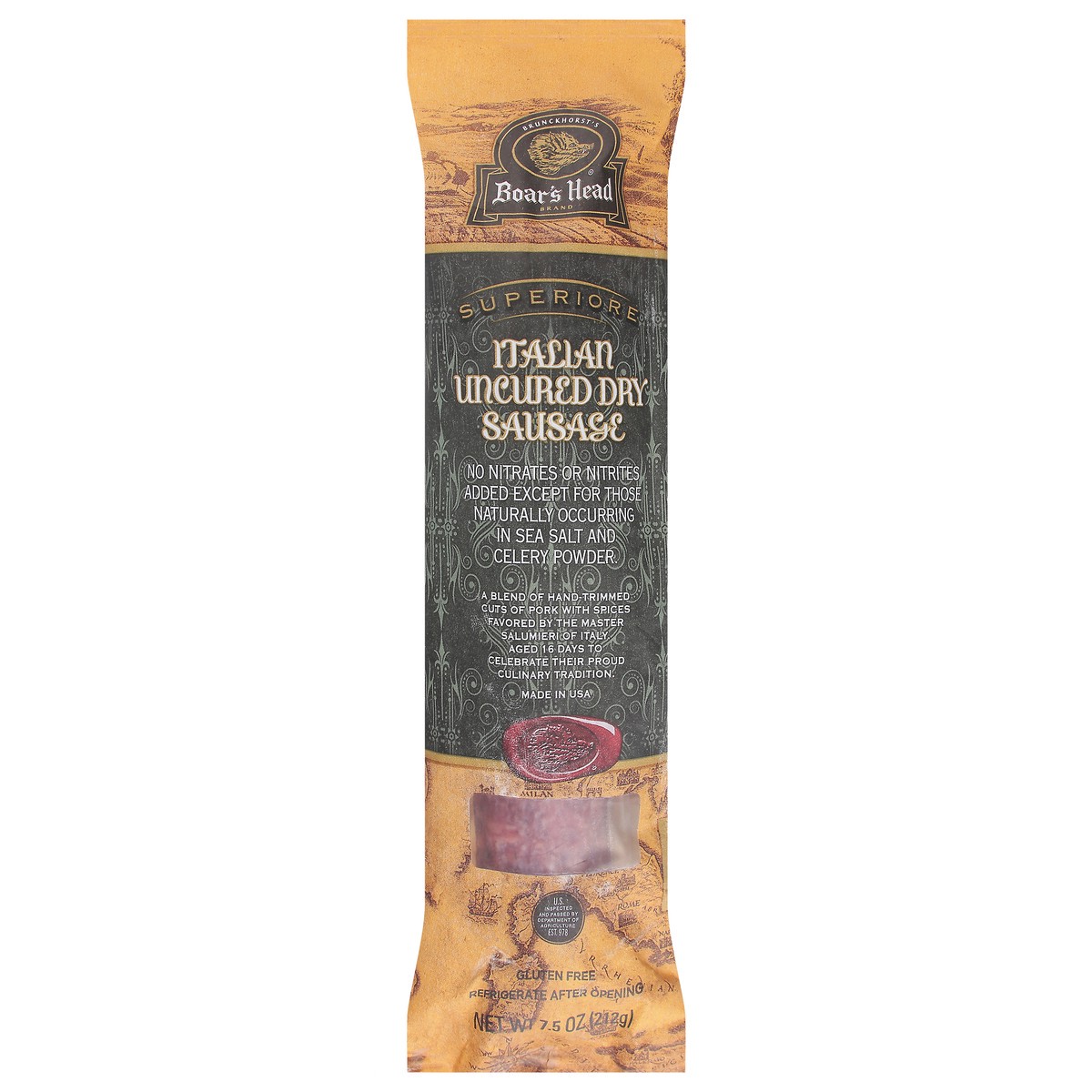 Boar's Head Superiore Italian Style Uncured Dry Sausage 1 ct Shipt