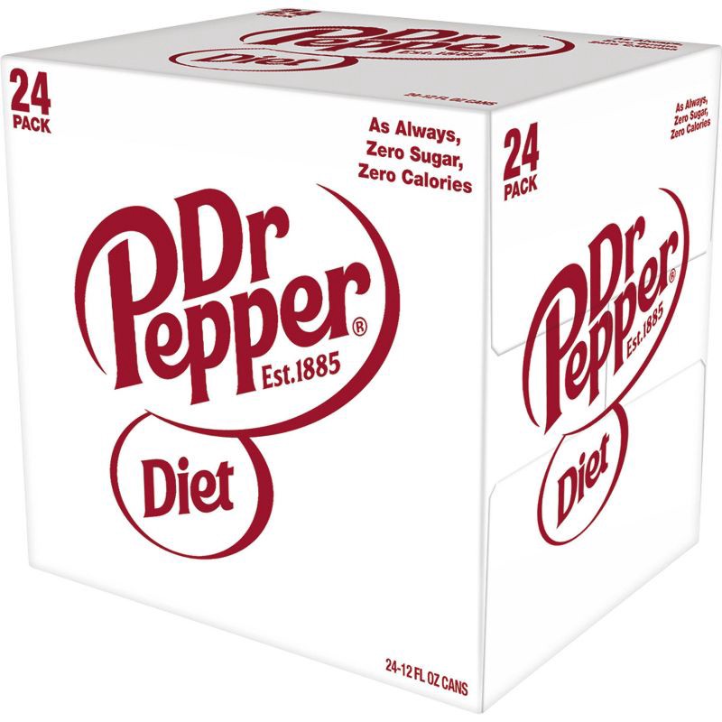 slide 3 of 7, Diet Dr Pepper Soda - 24pk/12 fl oz Cans, 24 ct; 12 fl oz