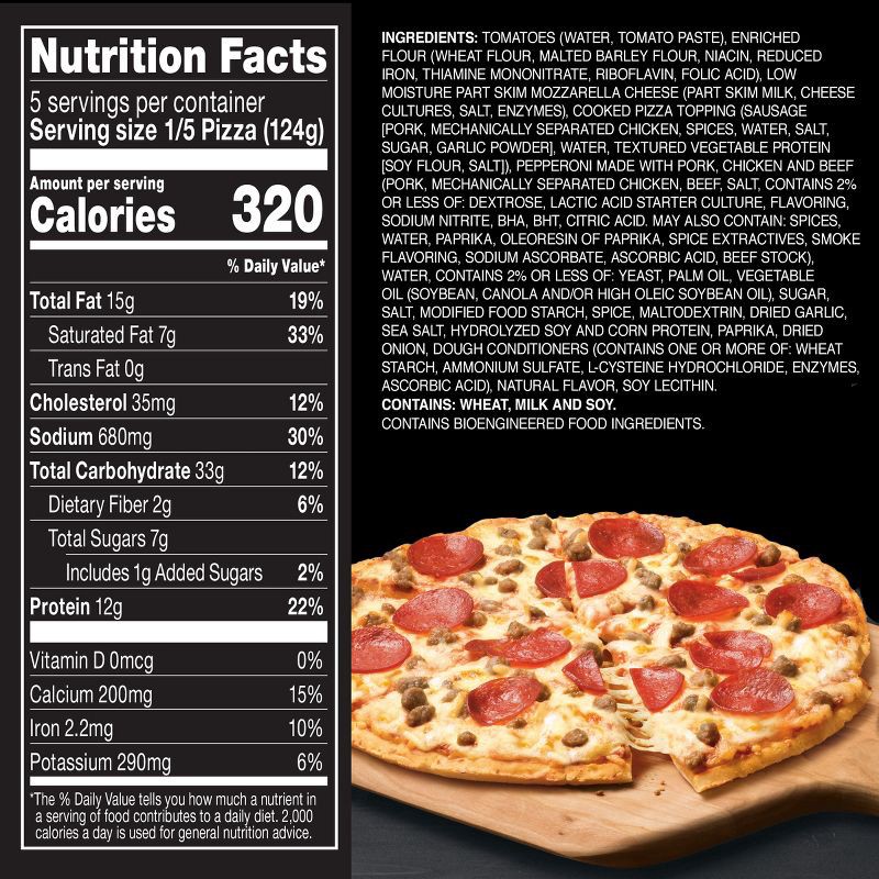 slide 5 of 9, Red Baron Sausage and Pepperoni Classic Crust Frozen Pizza - 21.9oz, 21.9 oz