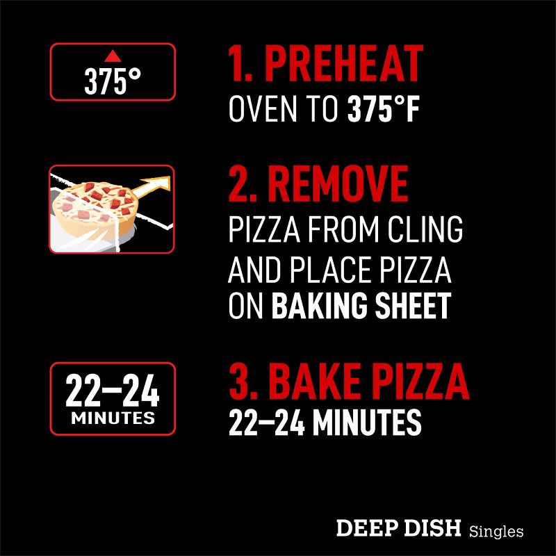 Red Baron Frozen Pizza Deep Dish Singles Four Cheese, 11.20 oz