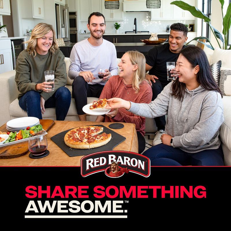 slide 7 of 9, Red Baron Pepperoni Deep Dish Personal Frozen Pizza - 11.2oz, 11.2 oz