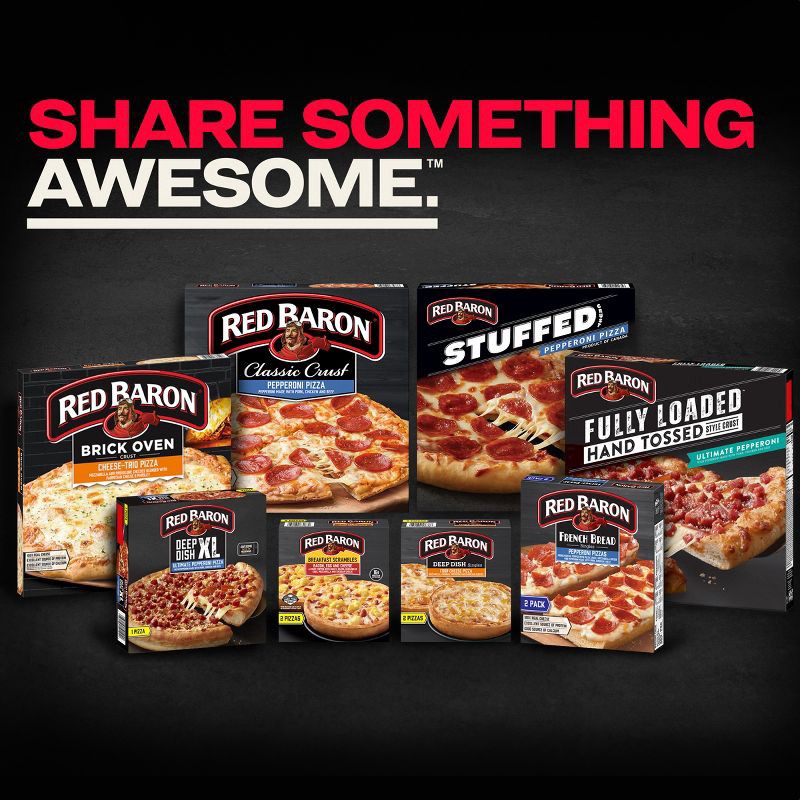 slide 4 of 8, Red Baron Five Cheese and Garlic French Bread Personal Frozen Pizza - 8.8oz/2pk, 2 ct; 8.8 oz