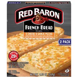 Red Baron 5 Cheese & Garlic French Bread Frozen Personal Pizza - 8.8oz/2ct