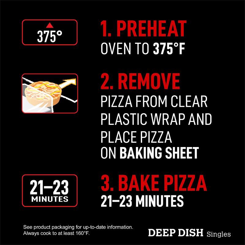 slide 13 of 13, Red Baron Frozen Pizza Deep Dish Singles Four Cheese - 11.2oz, 11.2 oz