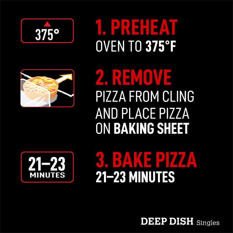 slide 10 of 13, Red Baron Frozen Pizza Deep Dish Singles Four Cheese - 11.2oz, 11.2 oz