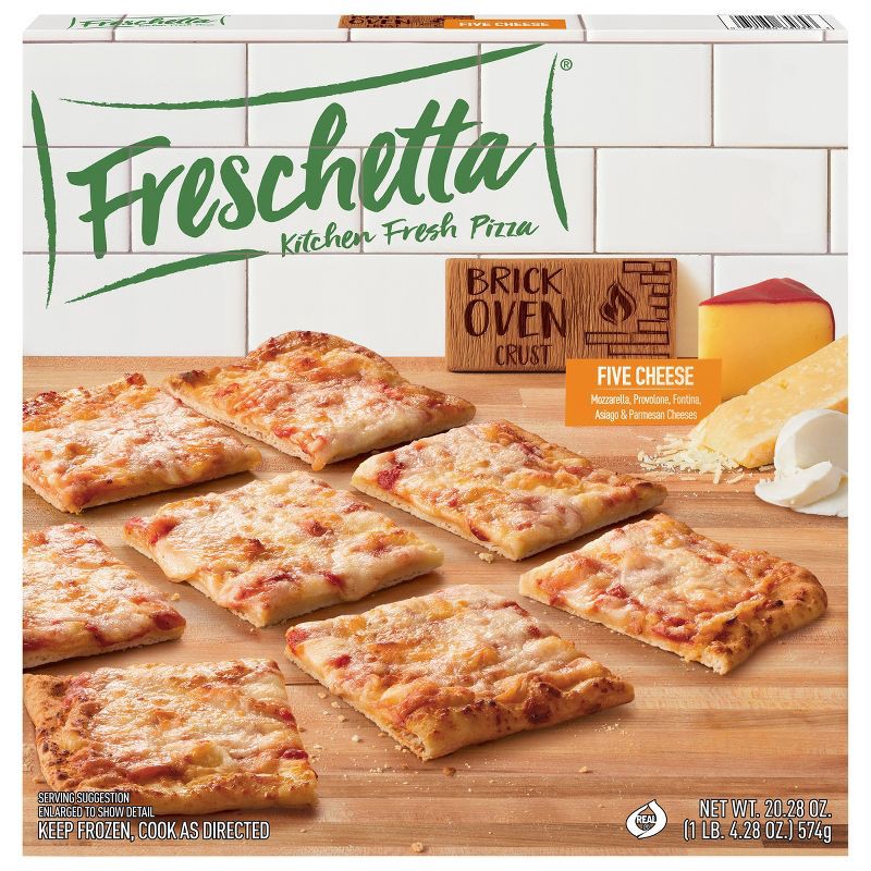 slide 1 of 10, Freschetta Five Italian Cheese Brick Oven Crust Frozen Pizza - 20.28oz, 20.28 oz