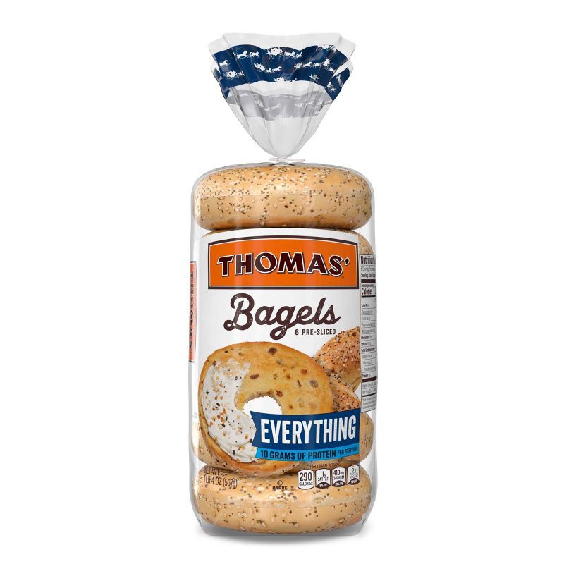 slide 8 of 11, Thomas' Everything Bagels - 20oz/6ct, 6 ct; 20 oz