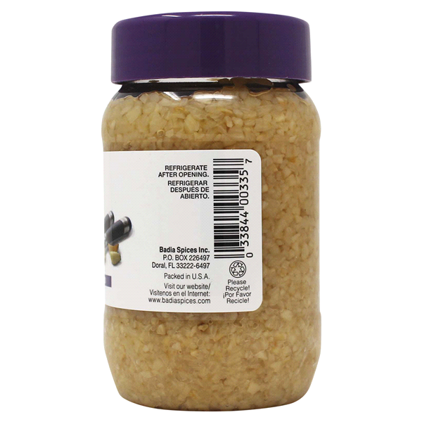 slide 13 of 13, Badia Minced Garlic, Ajo Finamente Picado, 8 oz