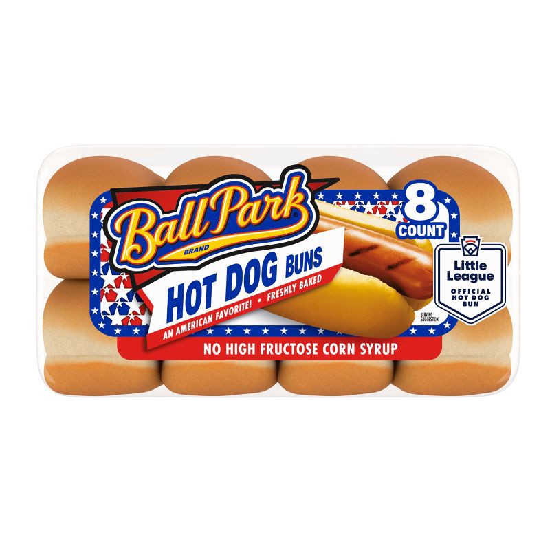slide 10 of 12, Ball Park Hot Dog Buns - 14oz/8pk, 8 ct; 14 oz