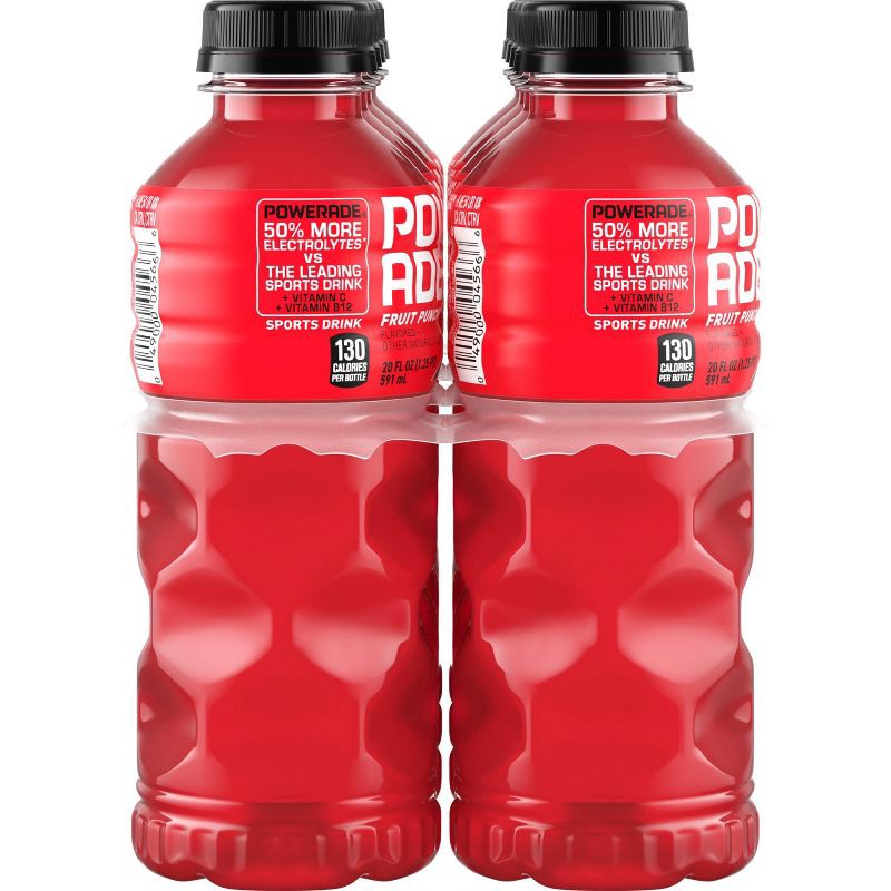 slide 2 of 6, POWERADE Fruit Punch Sports Drink - 8pk/20 fl oz Bottles, 8 ct; 20 fl oz