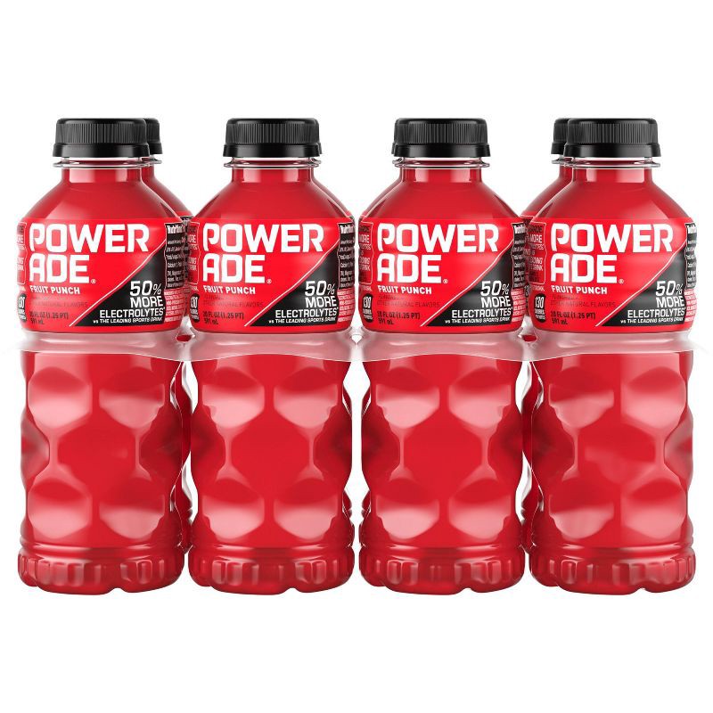 slide 1 of 6, POWERADE Fruit Punch Sports Drink - 8pk/20 fl oz Bottles, 8 ct; 20 fl oz