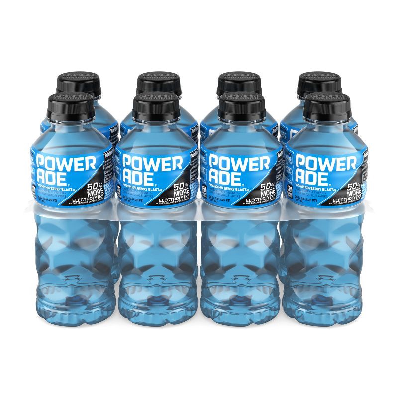 slide 2 of 6, POWERADE Mountain Berry Blast Sports Drink - 8pk/20 fl oz Bottles, 8 ct; 20 fl oz