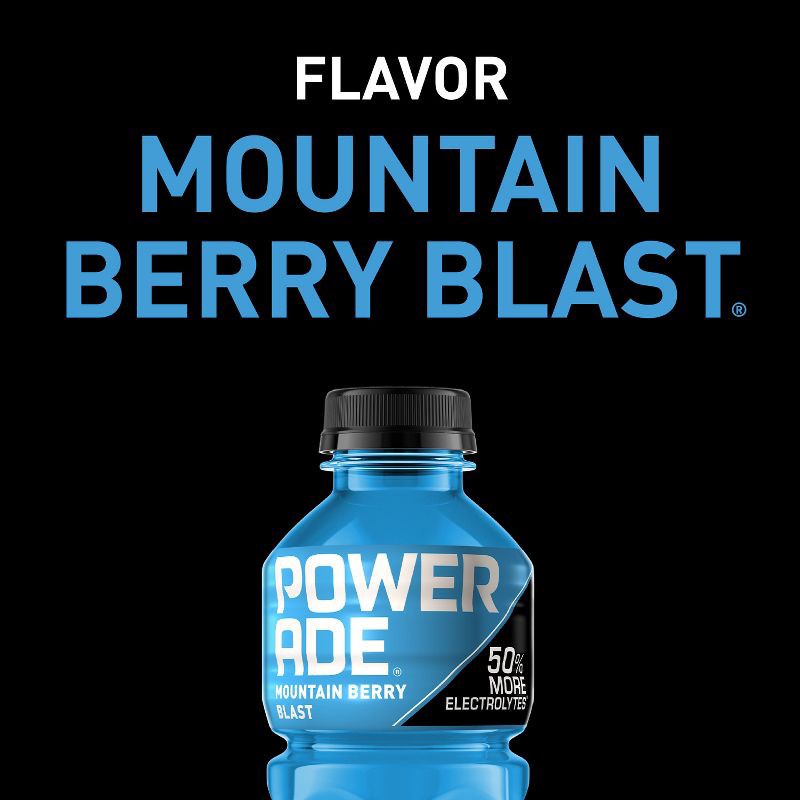 slide 3 of 6, POWERADE Mountain Berry Blast Sports Drink - 8pk/20 fl oz Bottles, 8 ct; 20 fl oz