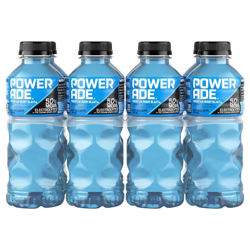 slide 1 of 6, POWERADE Mountain Berry Blast Sports Drink - 8pk/20 fl oz Bottles, 8 ct; 20 fl oz