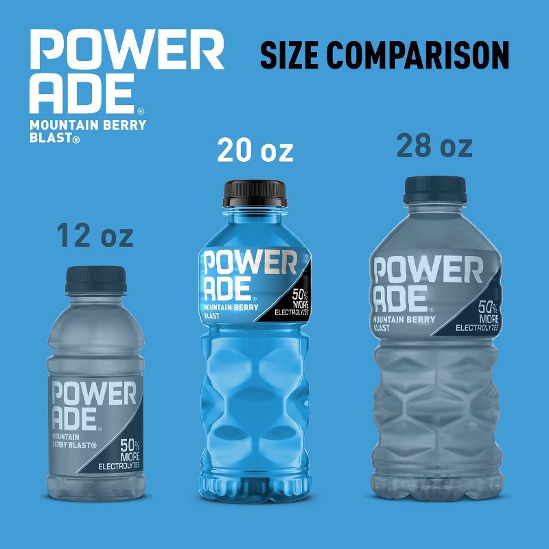 slide 5 of 6, POWERADE Mountain Berry Blast Sports Drink - 8pk/20 fl oz Bottles, 8 ct; 20 fl oz