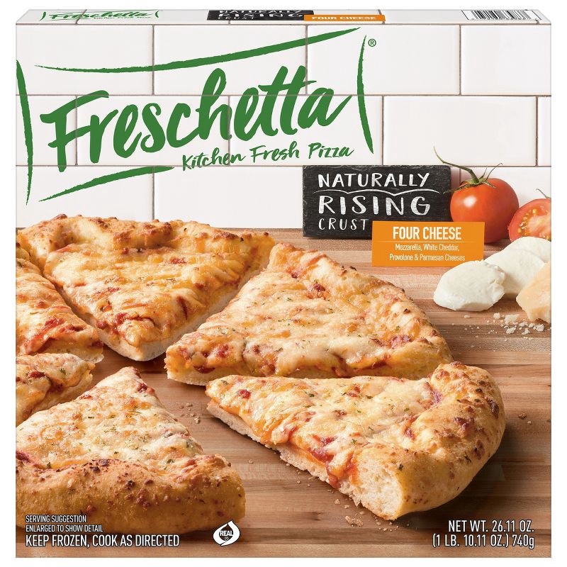 slide 1 of 6, Freschetta Four Cheese Medley Naturally Rising Crust Frozen Pizza - 26.11oz, 26.11 oz