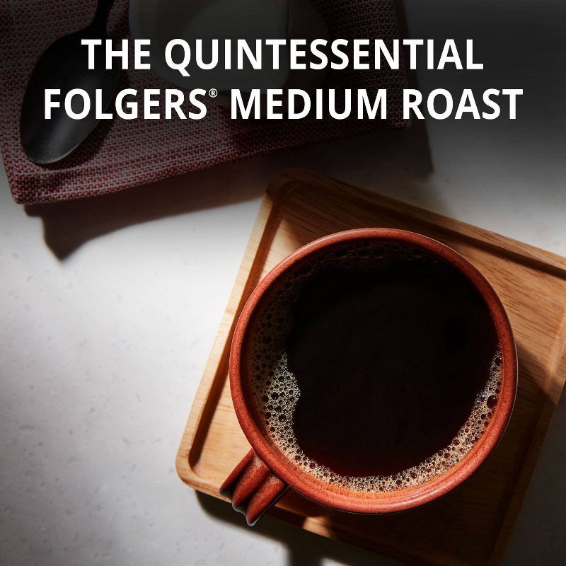 slide 6 of 6, Folgers Classic Medium Roast Ground Coffee - 9.6oz, 9.6 oz