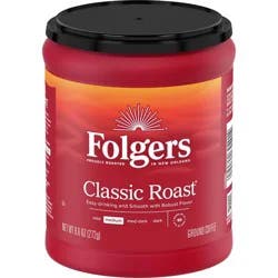 Folgers Classic Medium Roast Ground Coffee, 9.6oz