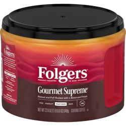 Folgers Gourmet Supreme Medium-Dark Roast Ground Coffee - 22.6oz