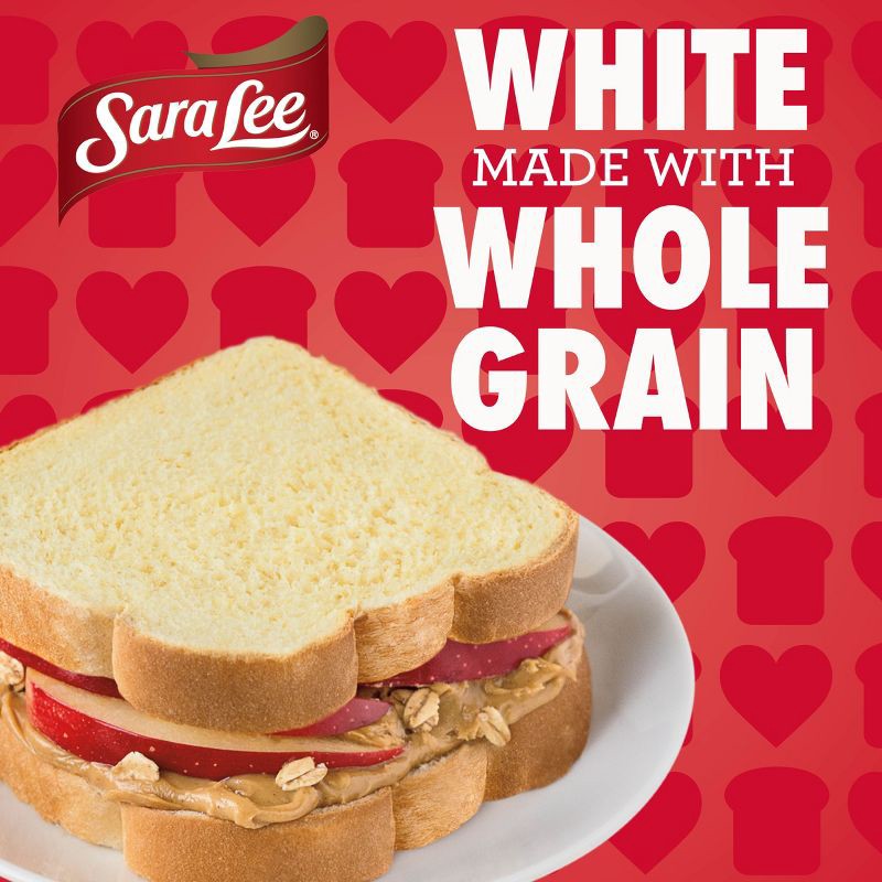 slide 3 of 10, Sara Lee Whole Grain Soft White Bread - 20oz, 20 oz