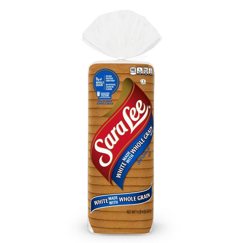 slide 7 of 10, Sara Lee Whole Grain Soft White Bread - 20oz, 20 oz