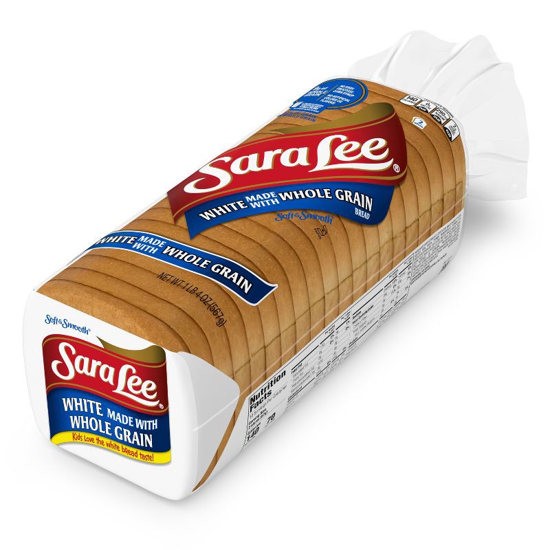 slide 8 of 10, Sara Lee Whole Grain Soft White Bread - 20oz, 20 oz