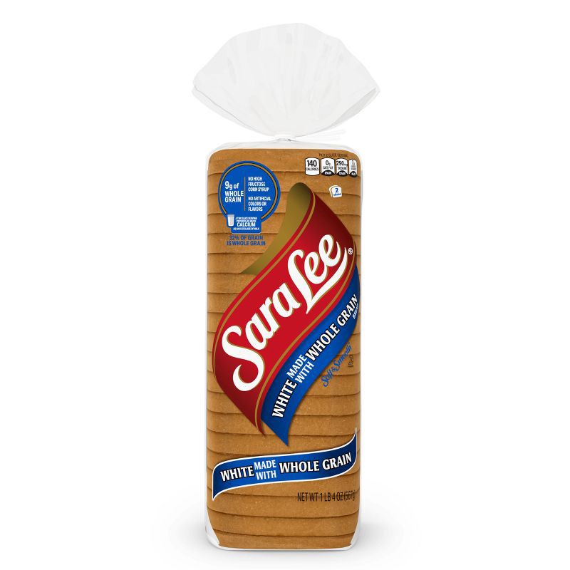 slide 9 of 10, Sara Lee Whole Grain Soft White Bread - 20oz, 20 oz