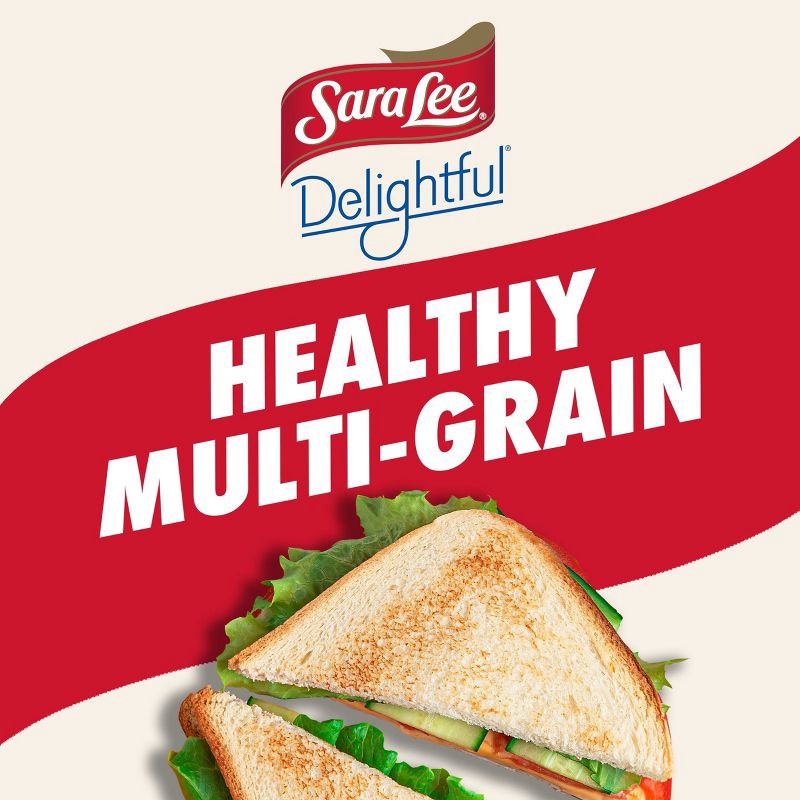 slide 3 of 13, Sara Lee Delightful Multi-Grain Bread - 20oz, 20 oz
