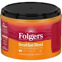 Folgers Breakfast Blend Mild Roast Ground Coffee - 22.6oz