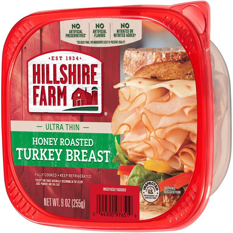 slide 1 of 8, Hillshire Farm Ultra Thin Honey Roasted Turkey Breast - 9oz, 9 oz