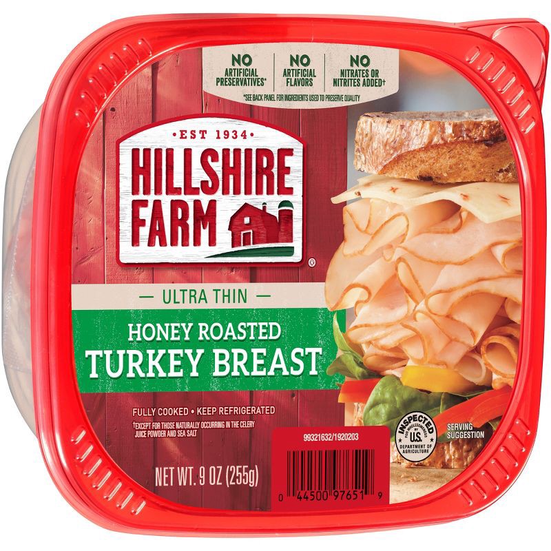 slide 8 of 8, Hillshire Farm Ultra Thin Honey Roasted Turkey Breast - 9oz, 9 oz